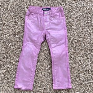 Toddler Girl Metallic Purple Levi Jeans size 2T